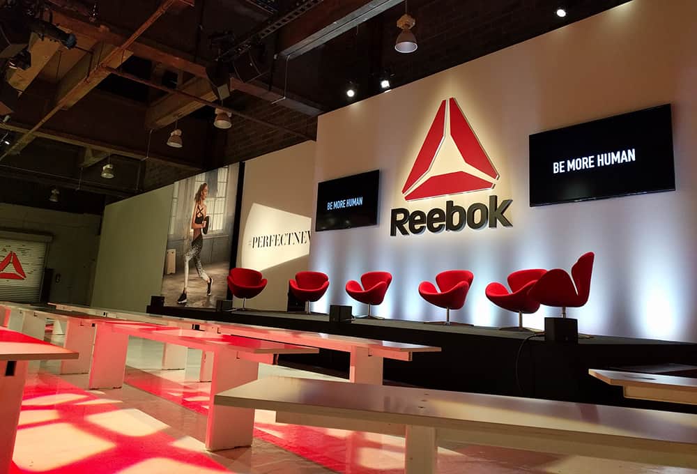 event-graphics-be-more-human-dimensional-reebok-logo-large-wall-mounts