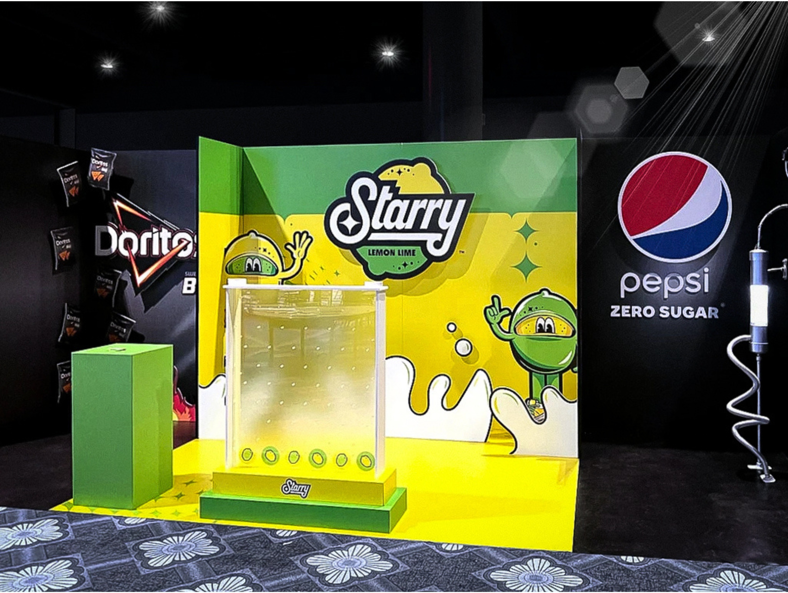 Pepsi's Starry Night Soda, Experiential Graphics for Launch Event