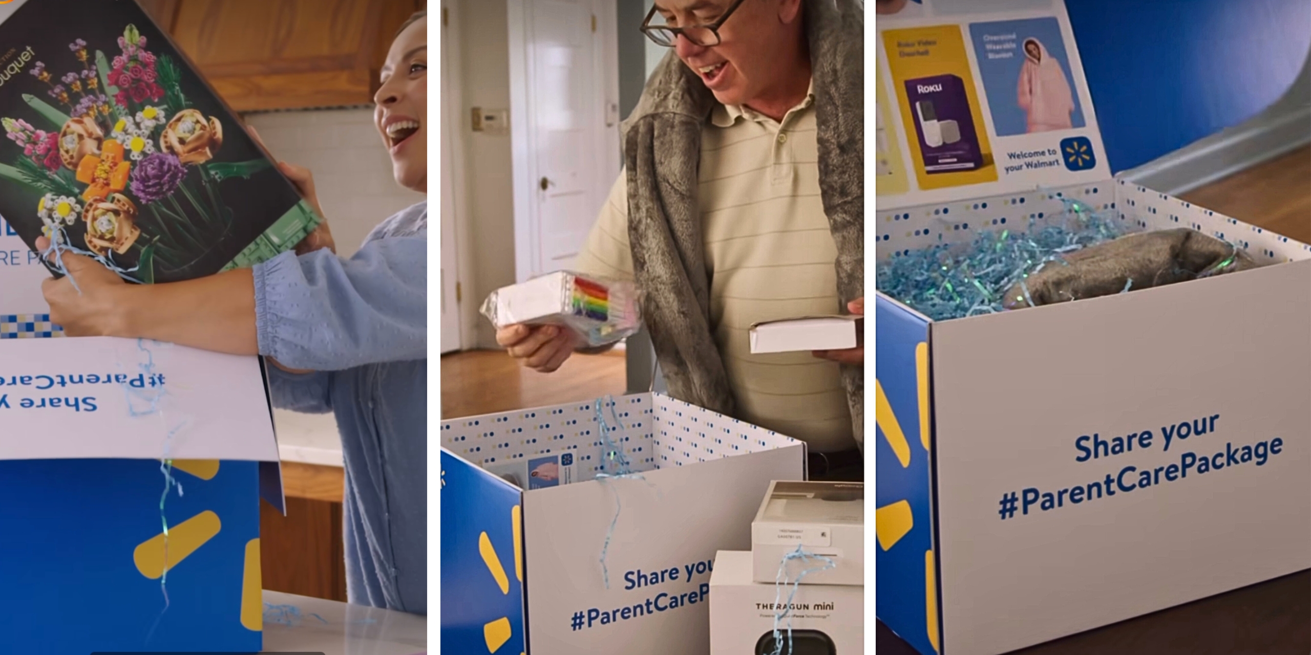 Walmart, Influencer kit packaging for Walmart's #ParentCarePackage social media campaign